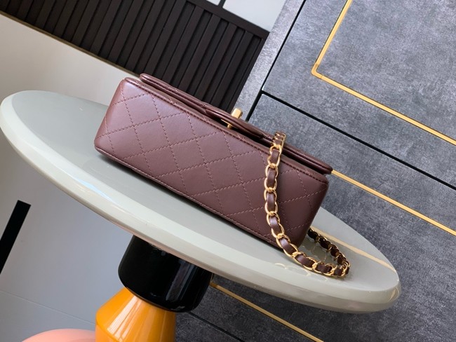 Chanel CLASSIC Original Leather 11.12 HANDBAG 1116 brown