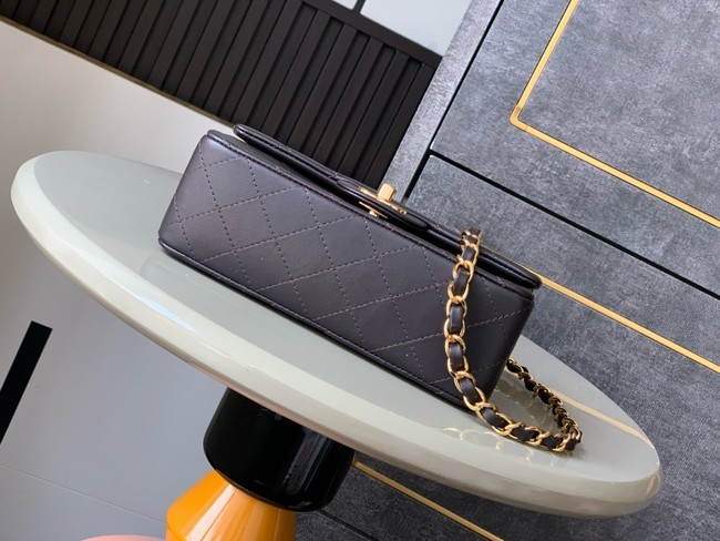 Chanel CLASSIC Original Leather 11.12 HANDBAG 1116 dark brown