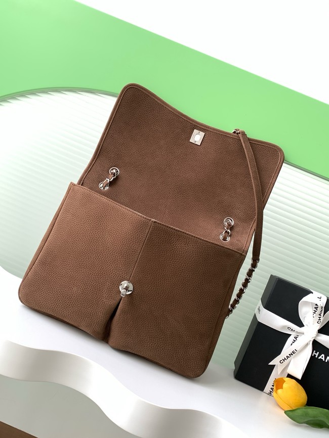 Chanel MAXI FLAP BAG Shoulder Bag AS6068 brown