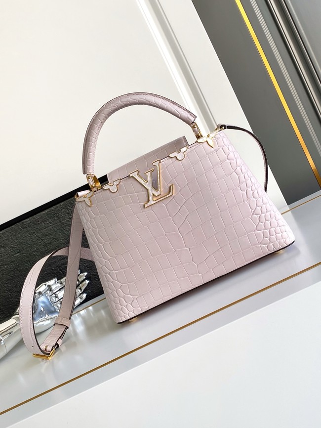 Louis Vuitton Capucines Crocodile pattern BB M86154 PINK