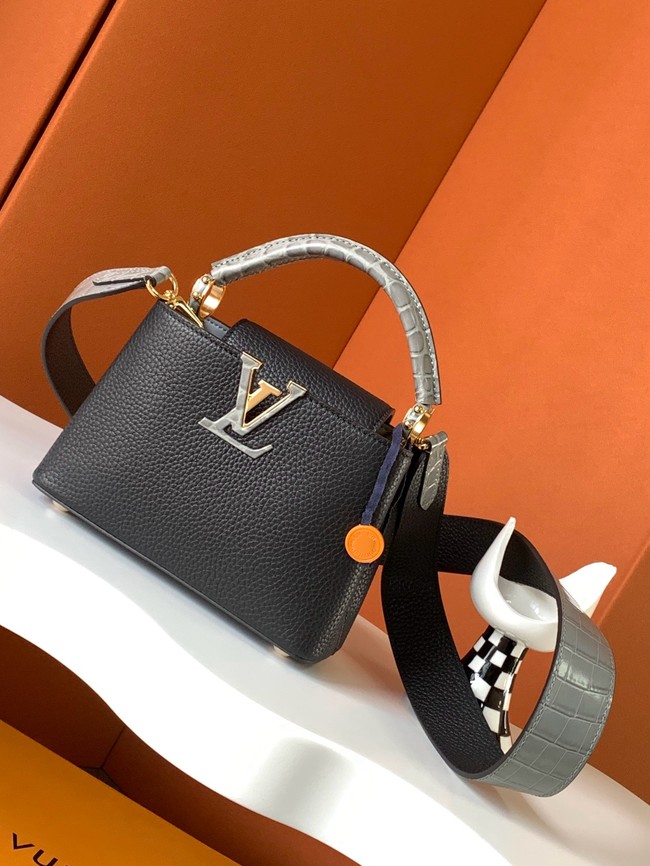 Louis Vuitton Capucines Mini M96498 black&gray