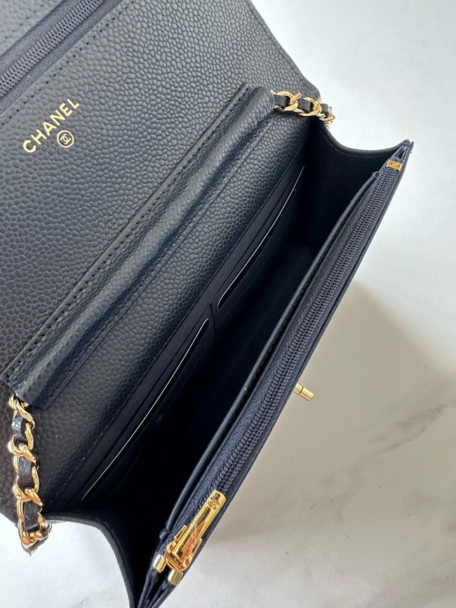Chanel Classic Wallet On Chain Grained Calfskin AP4241-7