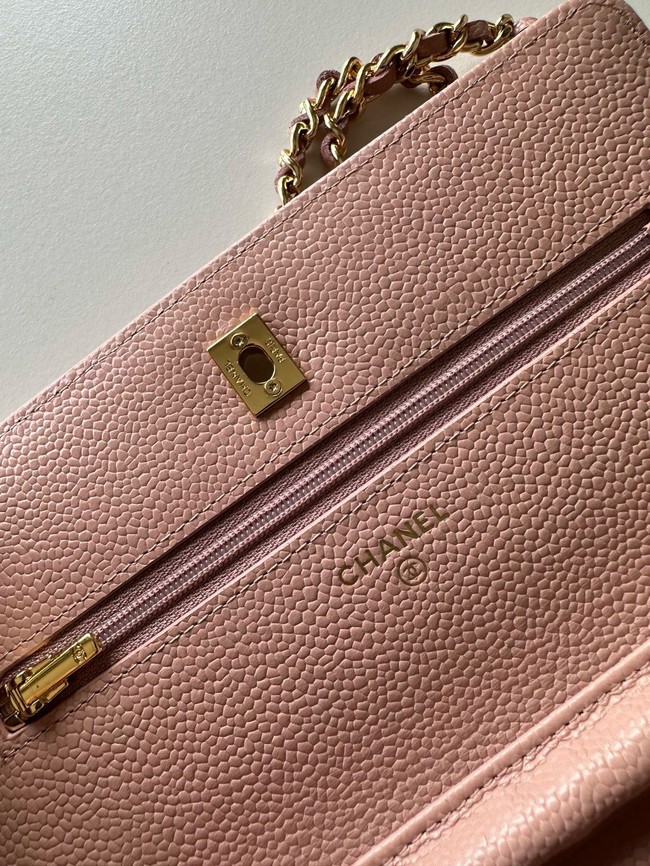 Chanel Classic Wallet On Chain Grained Calfskin AP4241-9