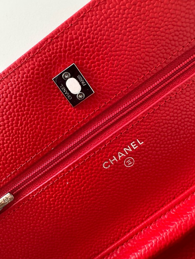 Chanel Classic Wallet On Chain Grained Calfskin AP4241-10