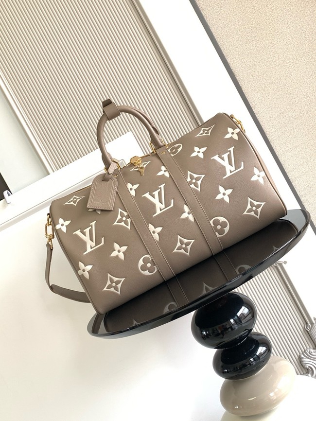 Louis Vuitton Keepall Bandouliere 45 M46670 gray