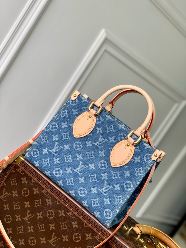 Louis Vuitton NEW OnTheGo PM M14633 Denim Blue
