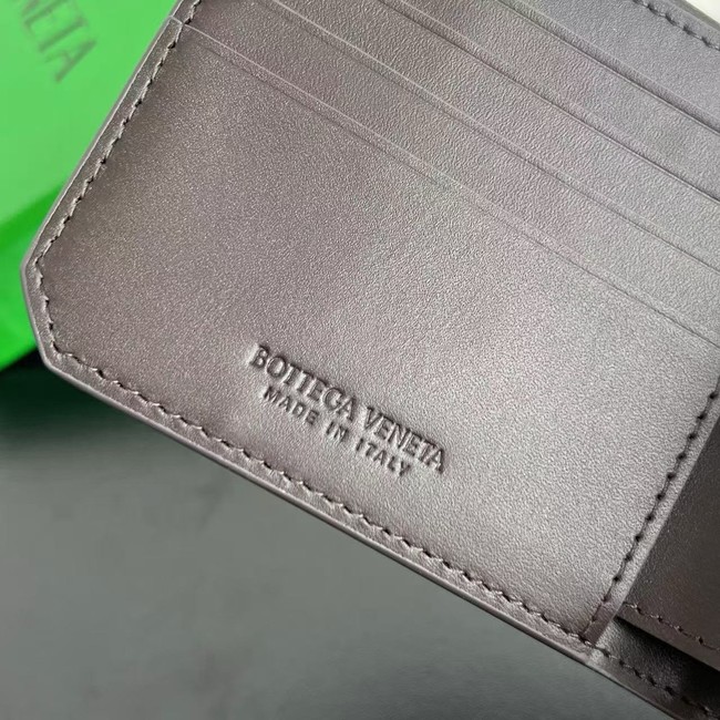 Bottega Veneta Intrecciato Bi-Fold Wallet With Coin Purse 749412 Fondant