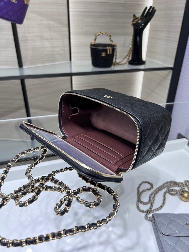 CHANEL Classic Small Vanity with Chain AP1341 black