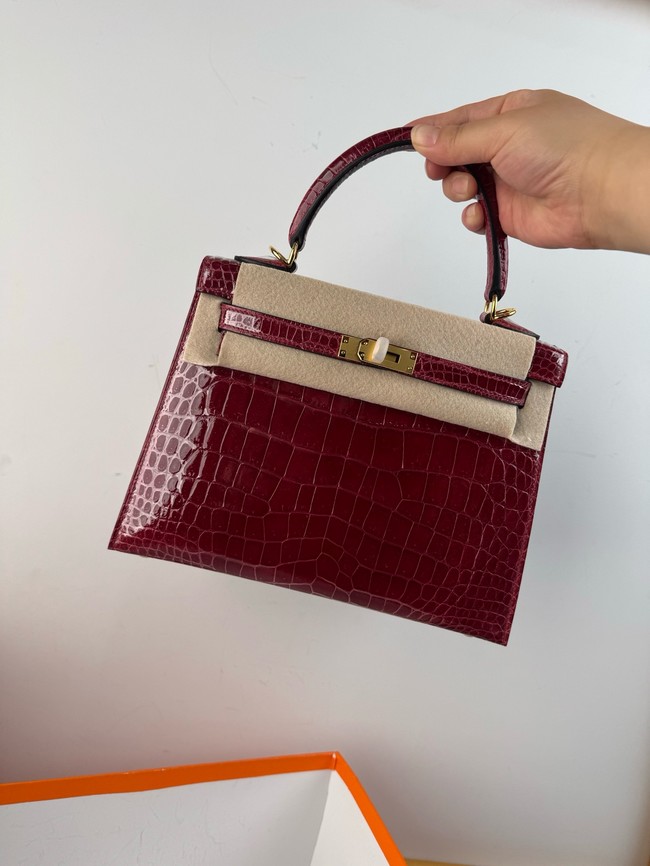 Hermes Kelly Shoulder Bags Nile crocodile leather KL3598-15