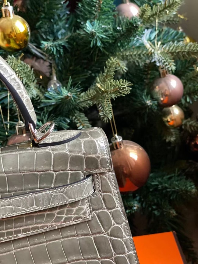 Hermes Kelly Shoulder Bags Nile crocodile leather KL3598-20