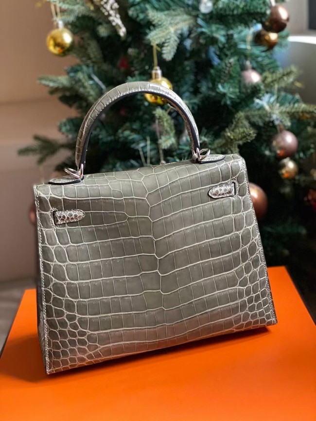 Hermes Kelly Shoulder Bags Nile crocodile leather KL3598-20