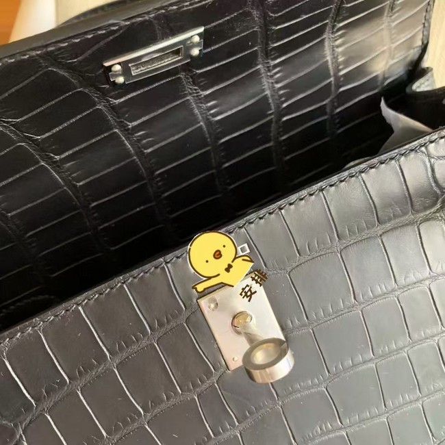 Hermes Kelly Shoulder Bags Nile crocodile leather KL3598-21