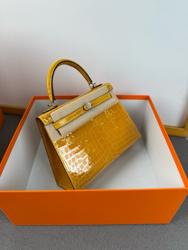 Hermes Kelly Shoulder Bags Nile crocodile leather KL3598-5