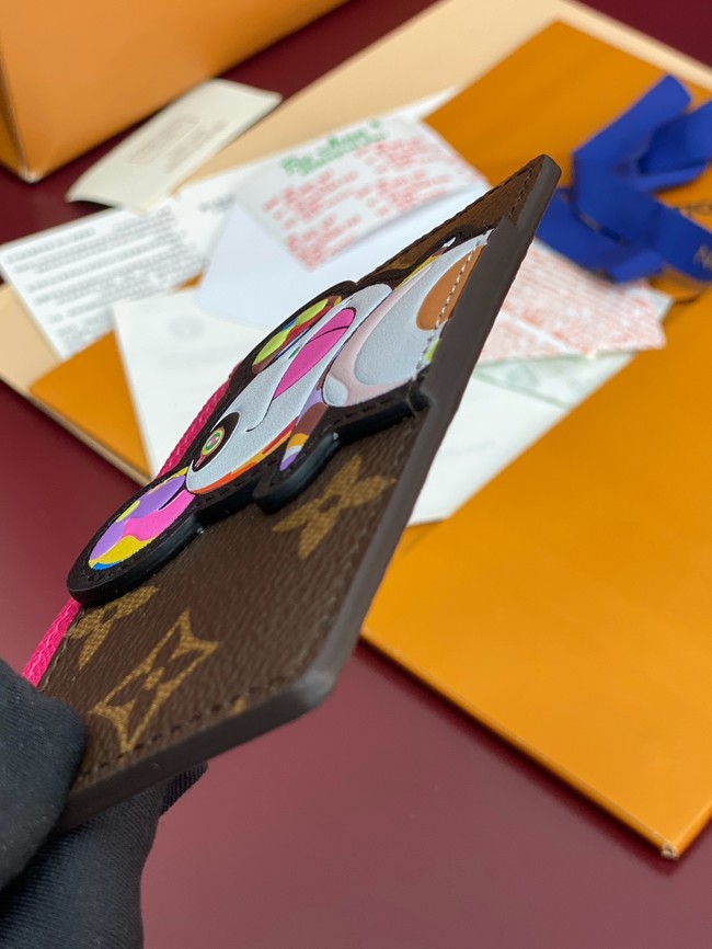 Louis Vuitton Double Card Holder M14864 brown