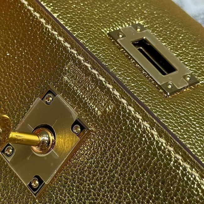 Hermes Kelly 19cm Shoulder Bags Original Swift Leather KL19 gold