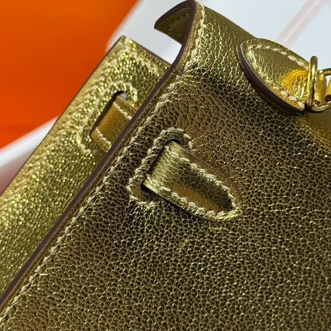 Hermes Kelly 19cm Shoulder Bags Original Swift Leather KL19 gold