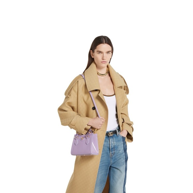 GUCCI BAMBOO DIVA SMALL BAG 832938 lilac
