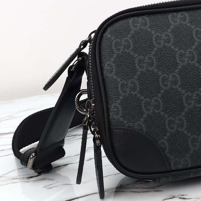 GUCCI GG Emblem mini crossbody bag 821217 black