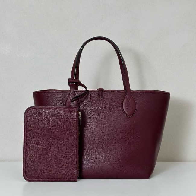 Gucci Totissima large reversible tote bag 839112 Rosso Ancora red