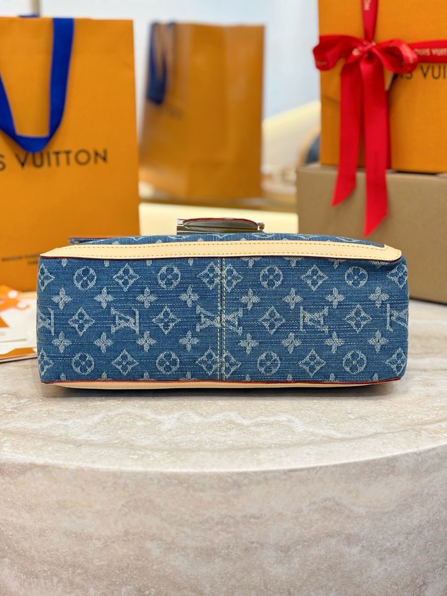 Louis Vuitton NEW Dauphine Soft GM M13319 Denim Blue