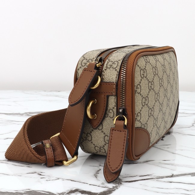 GUCCI GG Emblem mini crossbody bag 821217 brown