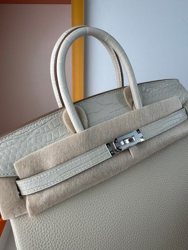 Hermes Birkin Bag Leather Nile crocodile&togo HBK2530-13