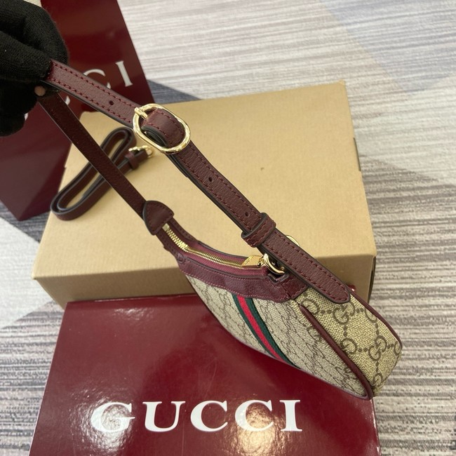 GUCCI Ophidia mini shoulder bag 838465 Rosso Ancora red