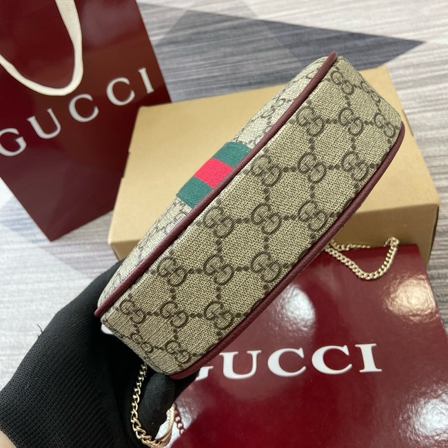 Gucci Ophidia small shoulder bag 838463 Rosso Ancora red