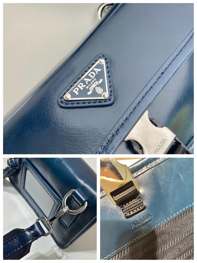 Prada Leather smartphone case 2ZH108 Denim