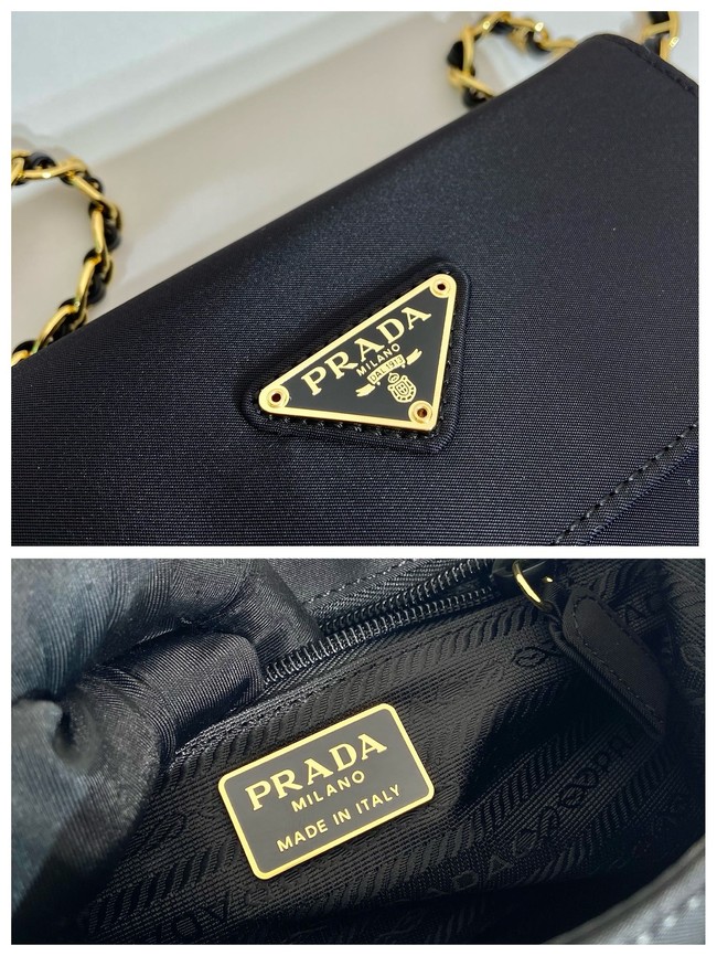 Prada Re-Edition nylon shoulder bag 1BD0648 black