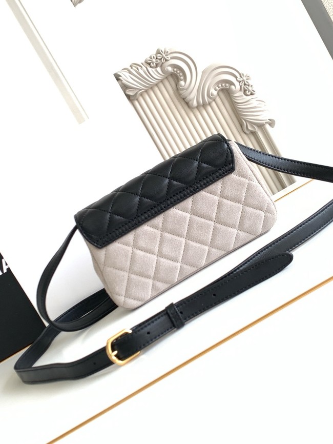 Chanel MINI FLAP BAG AS4677 GRAY