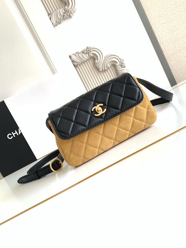 Chanel MINI FLAP BAG AS4677 TAN
