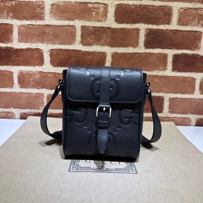 GUCCI GG Emblem mini crossbody bag 760235 black
