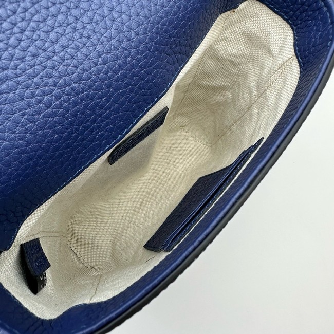 GUCCI GG Emblem mini crossbody bag 760235 blue