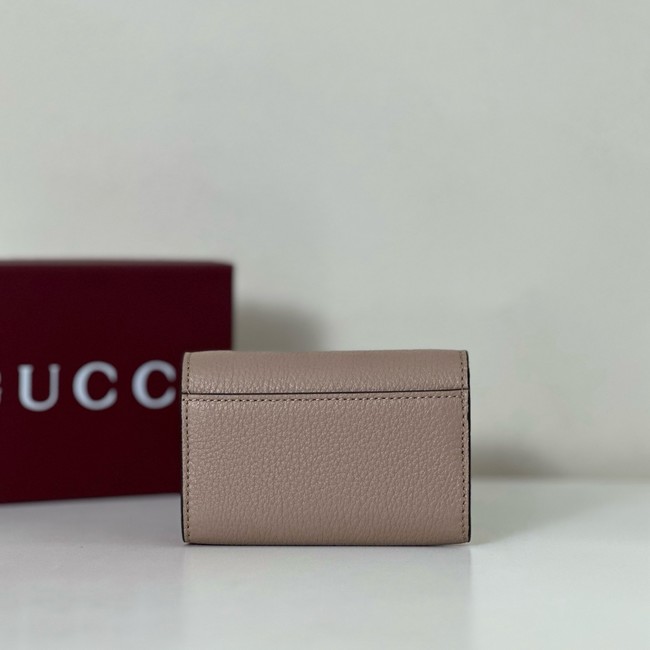 Gucci Softbit card case 828148 Variation taupe leather