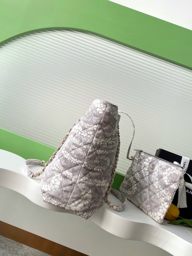 Chanel Shopping Bag AS5429 Grey & White