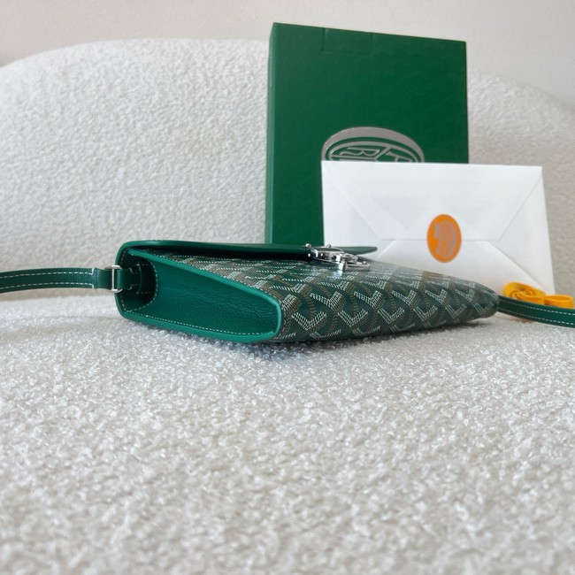 Goyard Calfskin Leather Shoulder Bag 55698 green