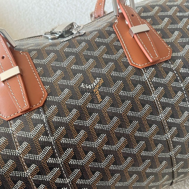 Goyard Calfskin Leather Travel Bag 55699 brown