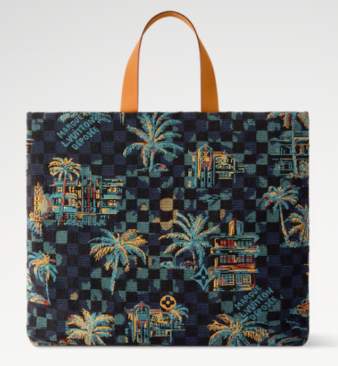 Louis Vuitton Shopper Tote MM N00218 Marina Blue Louis Vuitton Shopper Tote MM N00218 Marina Blue