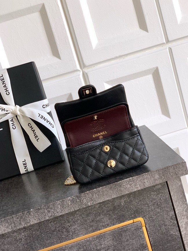 Chanel Classic Mini Bag with hook AP4760 black