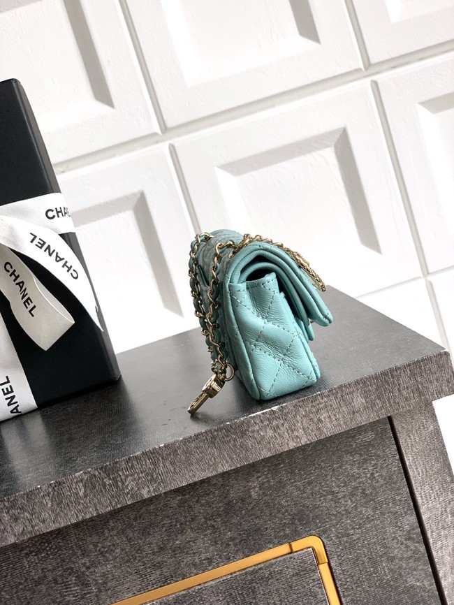Chanel Classic Mini Bag with hook AP4760 light blue
