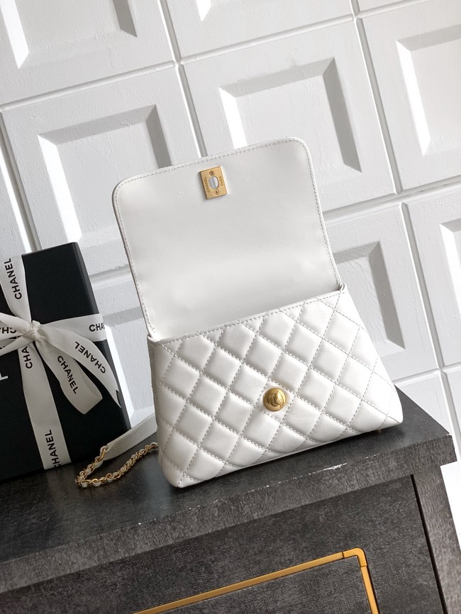 Chanel FLAP BAG WITH TOP HANDLE 92990-17