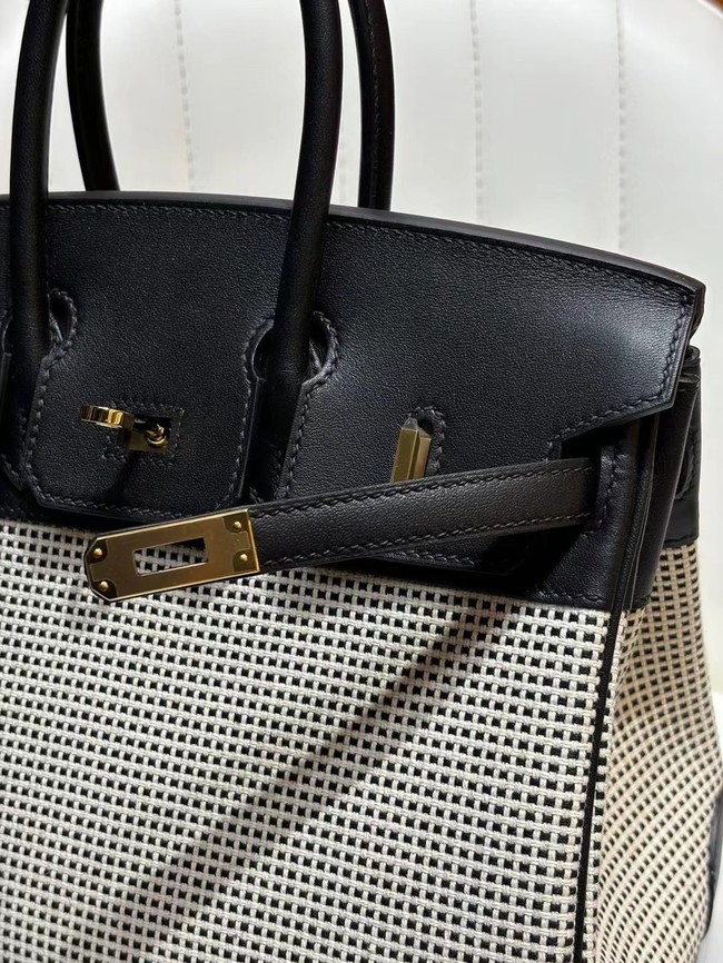 Hermes Birkin Bag togo Leather&Canvas 77886-3