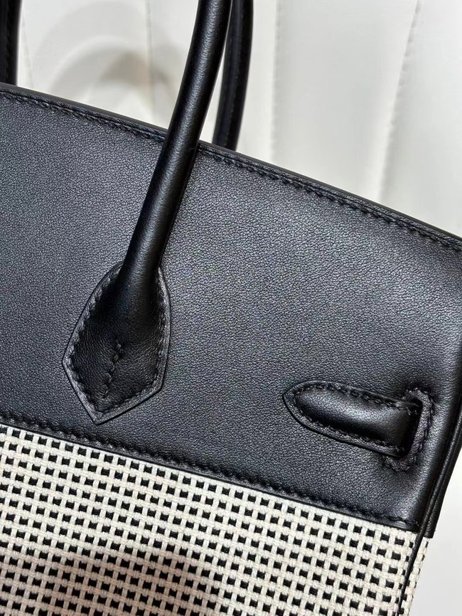 Hermes Birkin Bag togo Leather&Canvas 77886-3