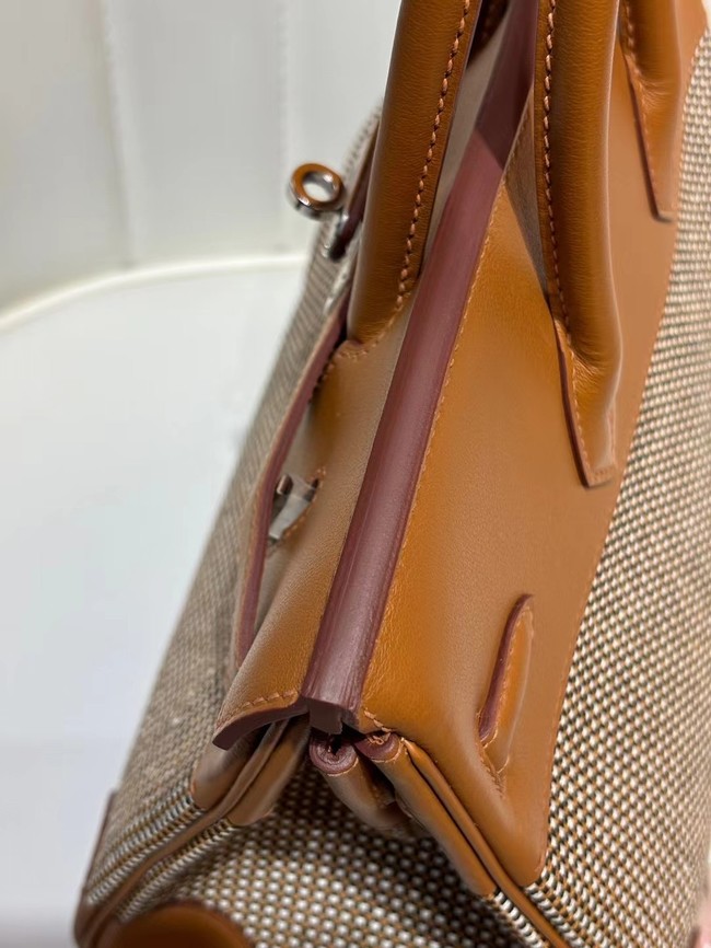 Hermes Birkin Bag togo Leather&Canvas 77886-4