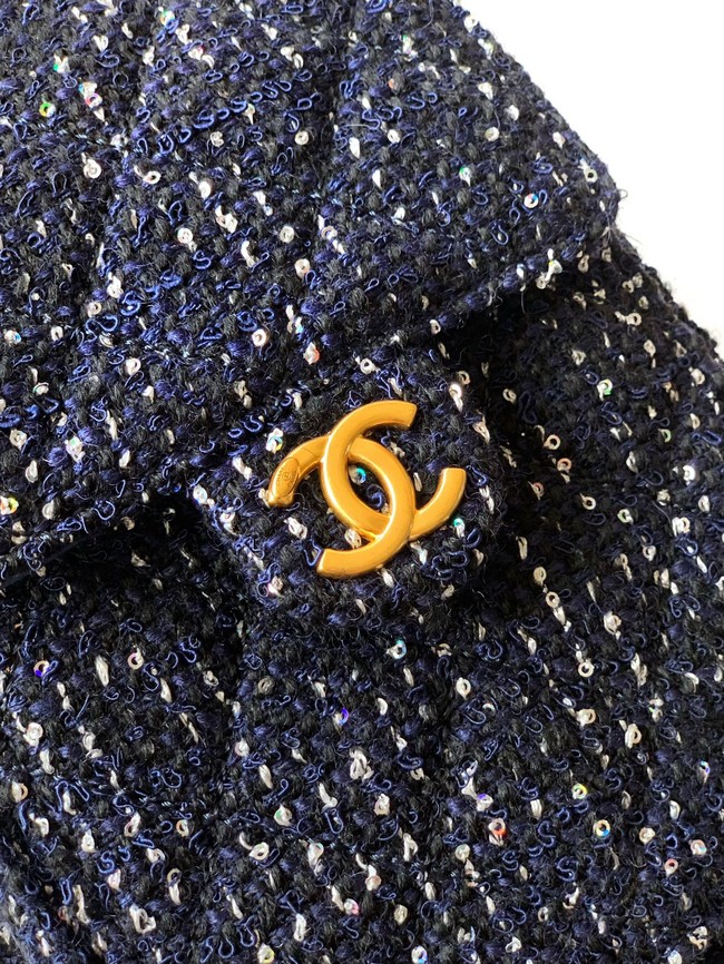 CHANEL 25 SMALL HANDBAG AS5293 dark blue