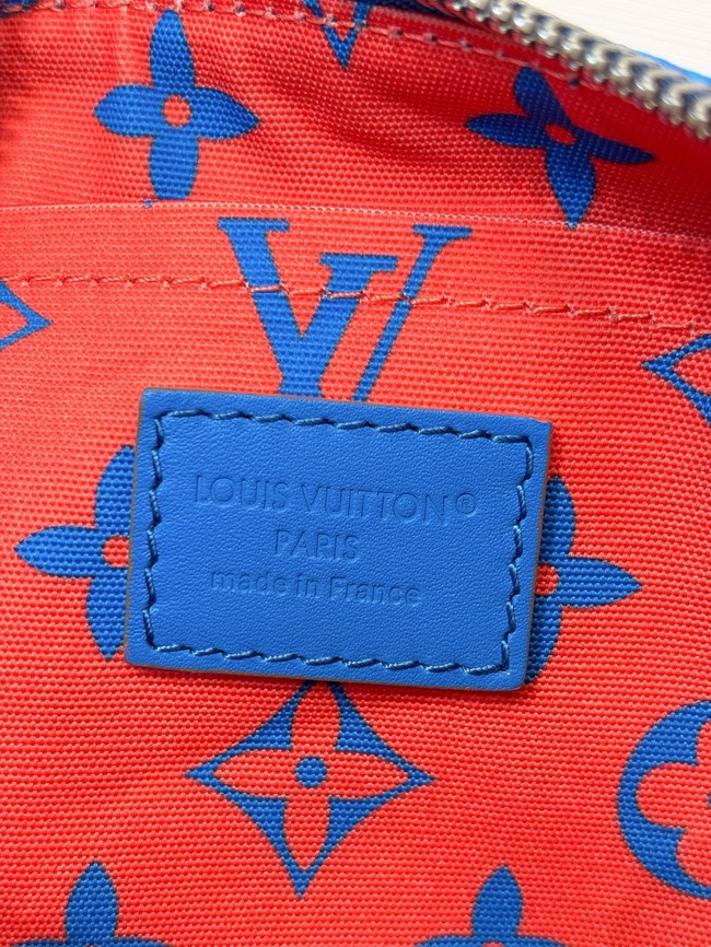 Louis Vuitton Keepall Bandouliere 25 M14989 Blu&Red