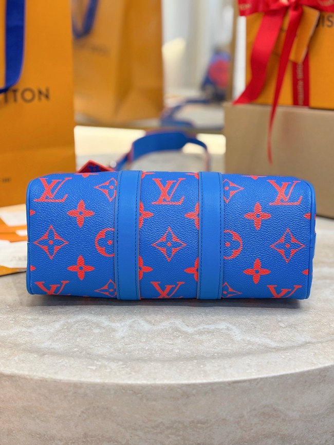 Louis Vuitton Keepall Bandouliere 25 M14989 Blu&Red