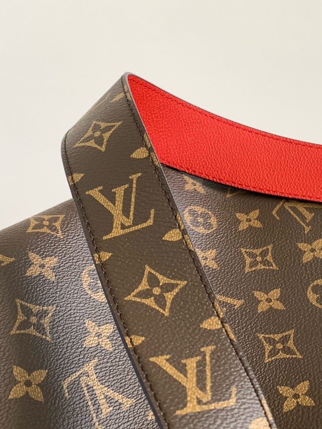 Louis Vuitton Neverfull Bandouliere Inside Out MM M12257 Monogram&red