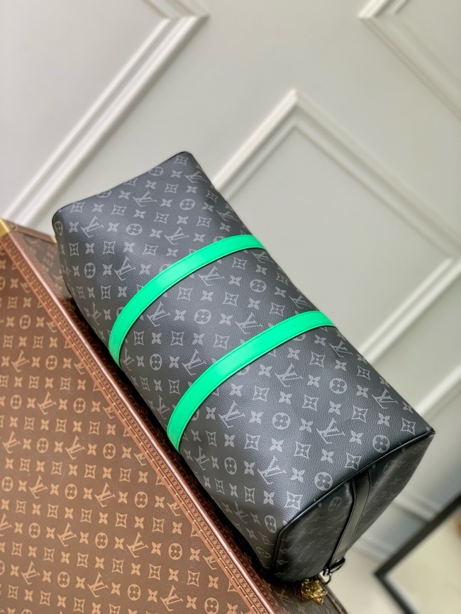 Louis Vuitton Keepall Bandouliere 50 M14122 black&orange